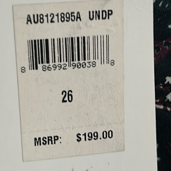 NWT 7 For All Mankind Women’s Ankle Super Skinny Stretch Paisley Print Pant - Picture 7 of 11